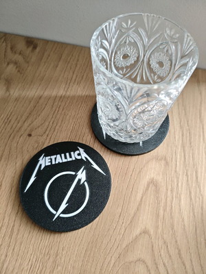 Σουβέρ Metallica καινούργια, σετ 2, 3d printed, πλαστικό PLA
