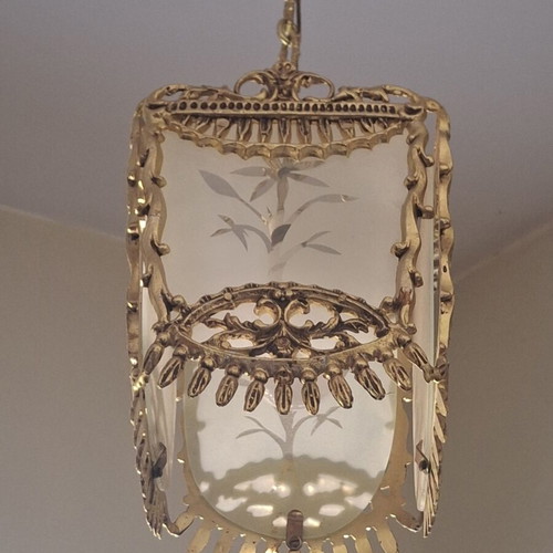 Vintage bronze lamp used, excellent condition
