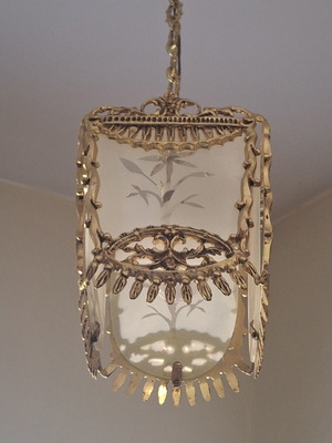Vintage bronze lamp used, excellent condition