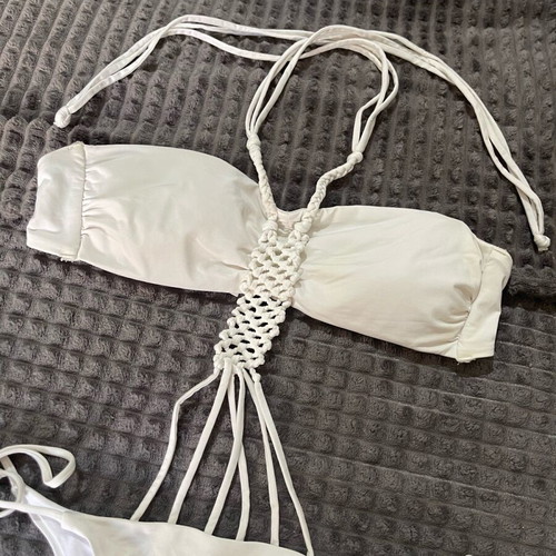Bluepoint one-piece swimsuit like new, white, size M