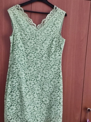 Lace dress used, green, size XXXL