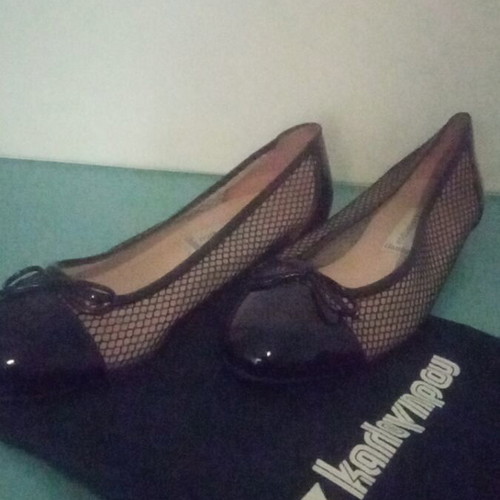 Kalogirou Classics Ballerinas like new, size 40.5-41, mesh and patent leather