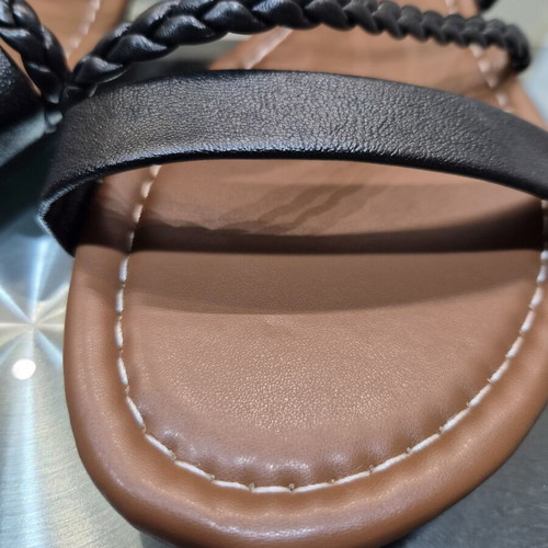 Gladiator sandals black size 42 new, faux leather