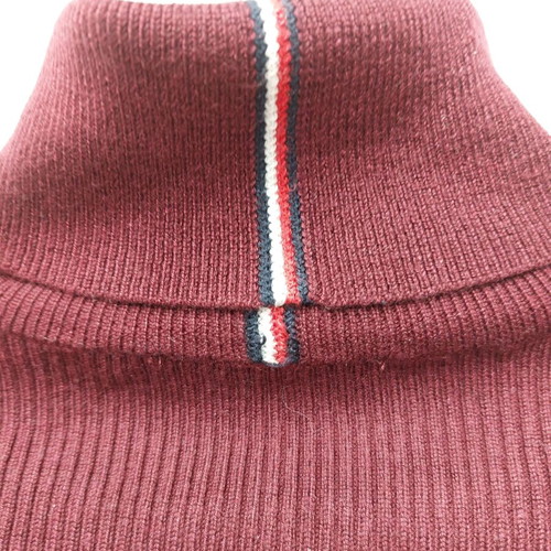 Tommy Hilfiger knitted turtleneck sweater, size S, burgundy