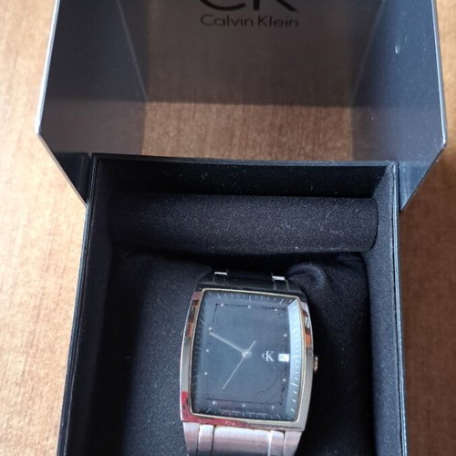 Calvin Klein men's watch like new, silver with bracelet