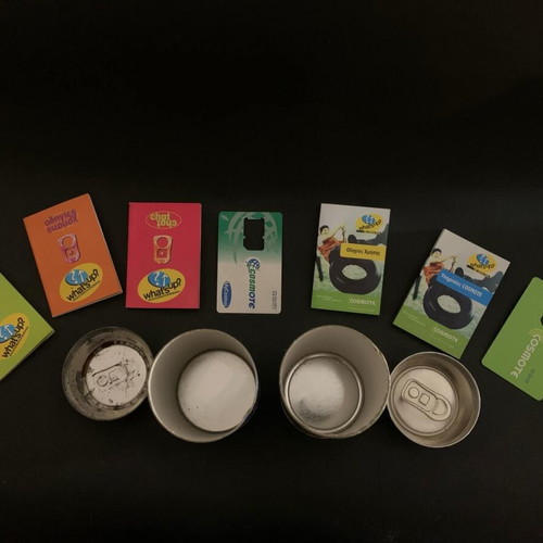 Collectible What's Up COSMOTE prepaid connection boxes used