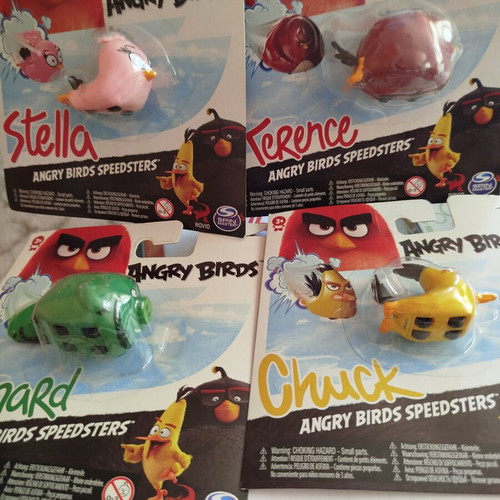 Angry Birds figures set new, Stella Leonard Chuck Terence