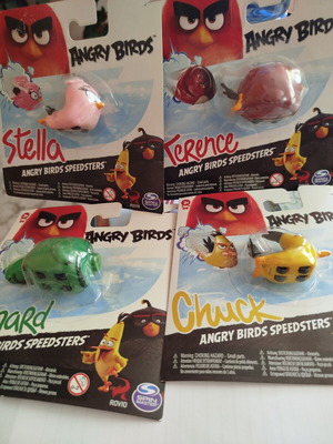Angry Birds figures set new, Stella Leonard Chuck Terence