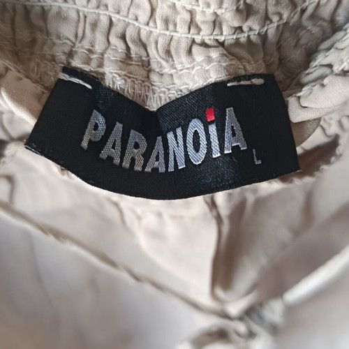 Paranoia Beige Pants Cotton and Silk Size L like new