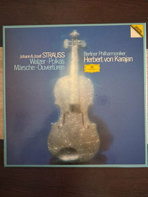 Herbert von Karajan Strauss Vinyl Record Set used, classical