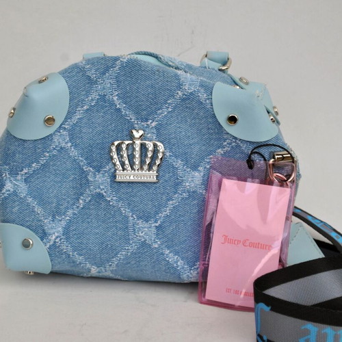 Juicy Couture Blue Jean bag like new, shoulder, blue