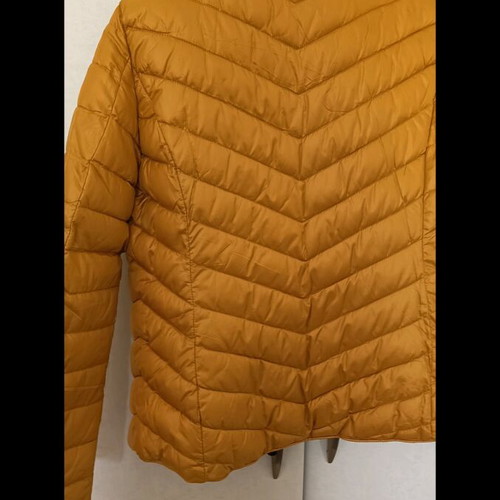Reversible jacket used yellow and gray with hood size S