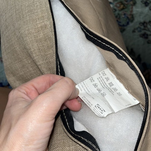 Ikea sofa pillows used, washable