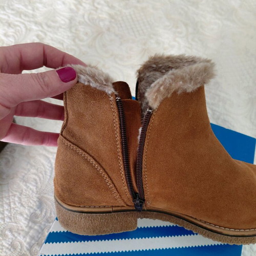 Salamander leather suede ankle boots like new, camel, size 39