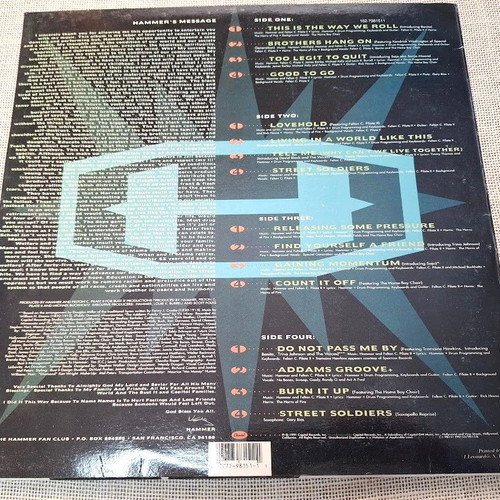 Hammer Too Legit To Quit 2XLP used, hip-hop