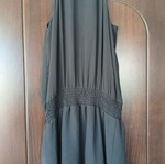 JLO Black Pleated Midi Dress Small like new