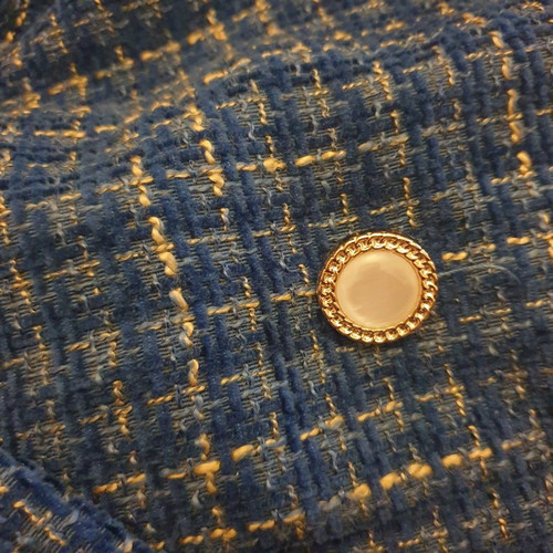 Womens Blue Tweed Jacket and Trousers Set new, size medium