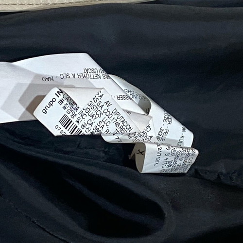 Zara leather jacket, ivory and black, soft genuine leather
