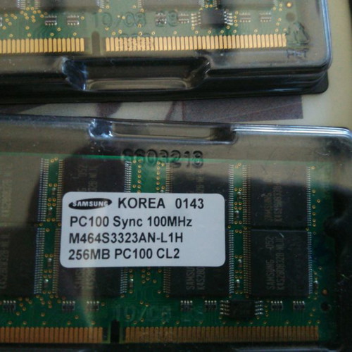 256MB SO DIMM SDRAM PC100 memory new for old laptops