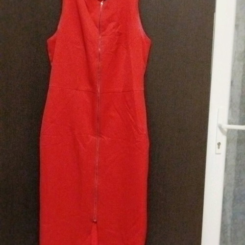 Axel red dress like new, size 40 with zipper