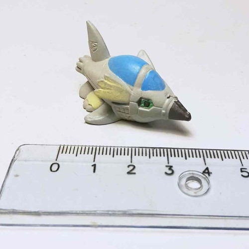 Submarimon plastic figure used, Digimon miniature toy