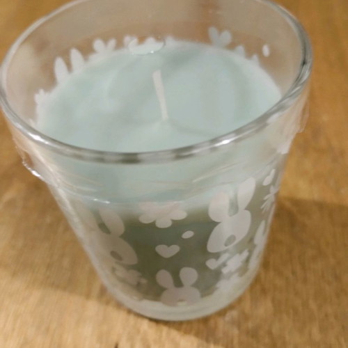 Easter decorative candle in glass new