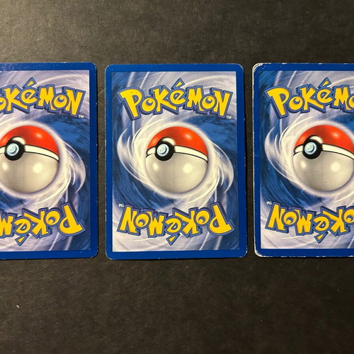Pokémon cards used, pack of 3 with Brock’s Sandshrew and Sandslash
