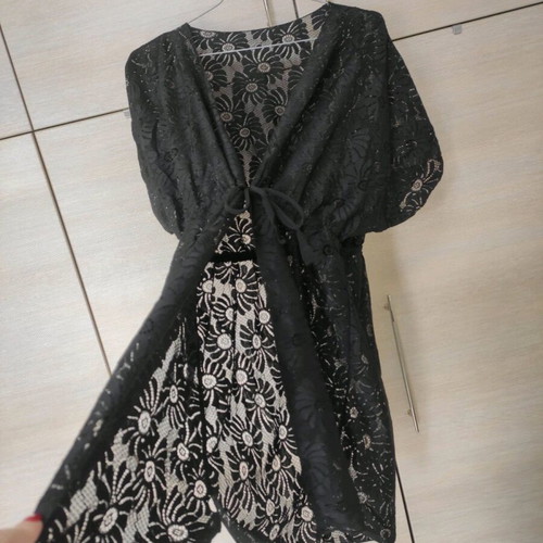 Brand new - Beach kimono cover up embroidery see through summer