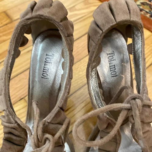 Toi&Moi suede heels like new, size 38, brown