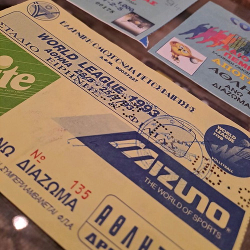 Volleyball tickets collectible like new, set of 3