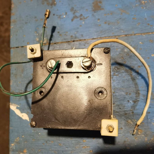 Analog milliammeter 0–1 mA used, retro electronic device