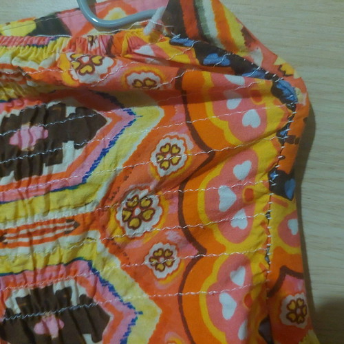 Vintage midi colorful skirt with rips like new, size Medium/Large