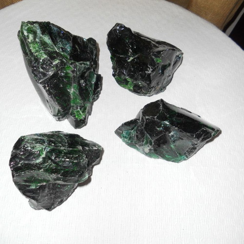 Decorative green glass mass new