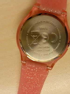 Children's battery watch like new, red
