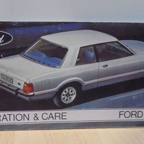 Ford Taunus old promotional brochure - manual used