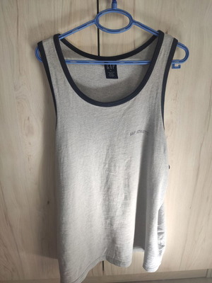 GAP Athletic Ringer Tank Top used, men's size XL, grey melange