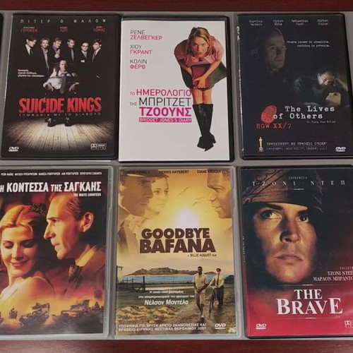 DVD collection of 10 movies with Greek subtitles, like new