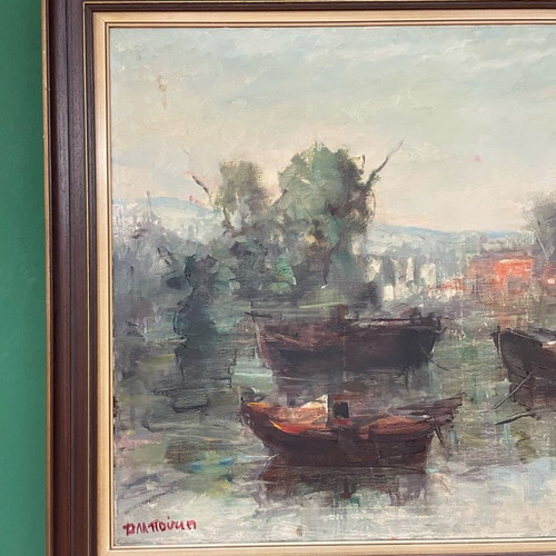Artwork by Dora Bouki featuring Ships, new, framed