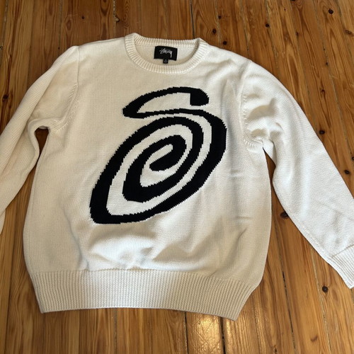 Stüssy knitted sweater beige medium like new
