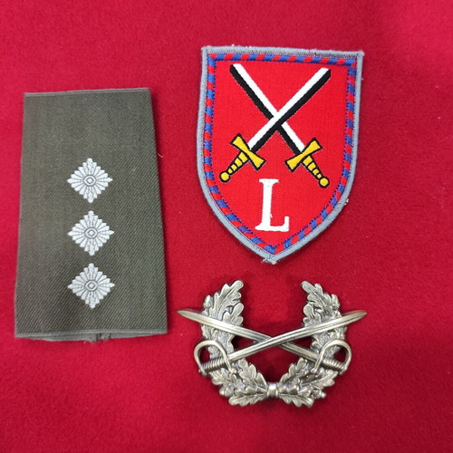 German Army Captain Insignia New Metal National and Division Badges