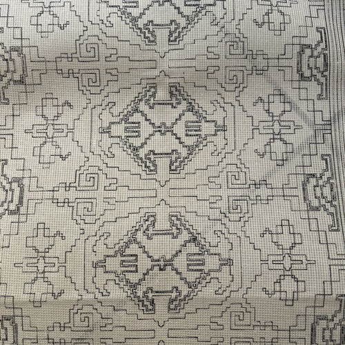 Stamped embroidery design set for table runner with 2 napkins new