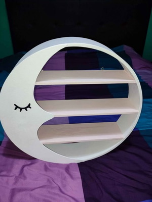 Baby Hanging Shelf Decorative with 3 Shelves, Like New