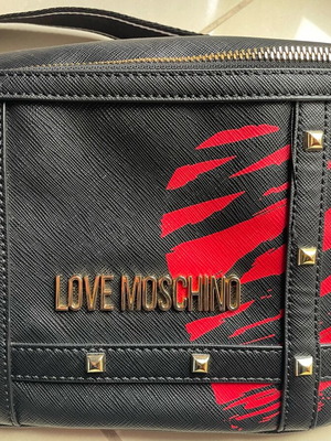 Love Moschino waist bag new, black and red