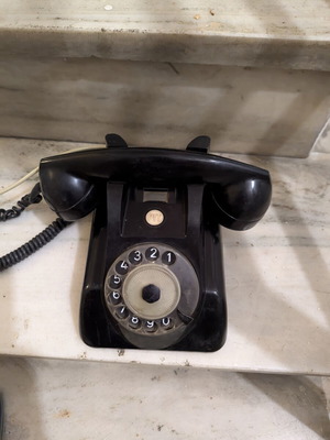 Vintage PTT Bakelite rotary telephone 1962, functional