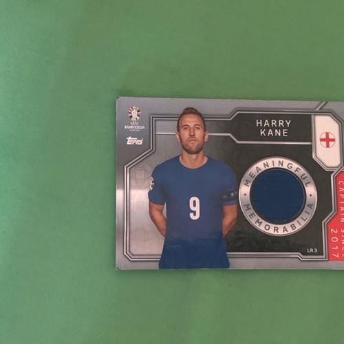 Harry Kane collectible card with embossed jersey imprint new