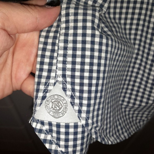 Superdry shirt checked blue white used, XXL