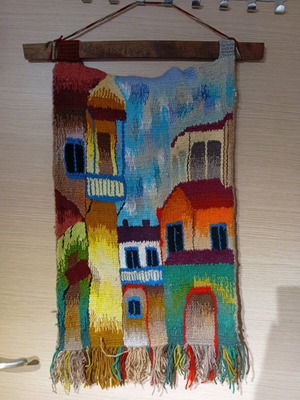 Handmade wall tapestry like new from Mount Athos