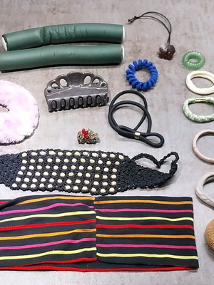 Hair accessories used, pack of 15+ pieces