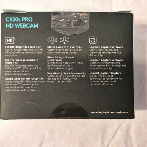 Logitech C920s Pro HD Webcam new, sealed in box