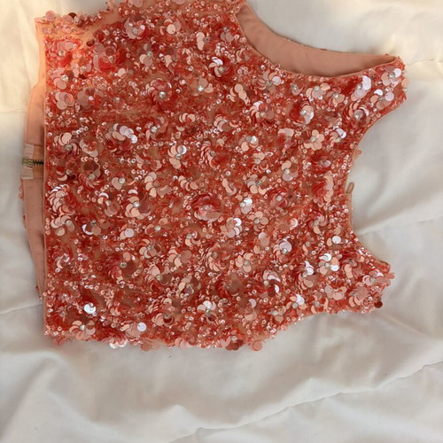 Lace and Beads tank top size S used, pink